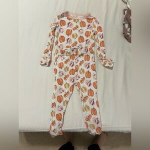 Pumpkin Patterned Kids Bodysuit